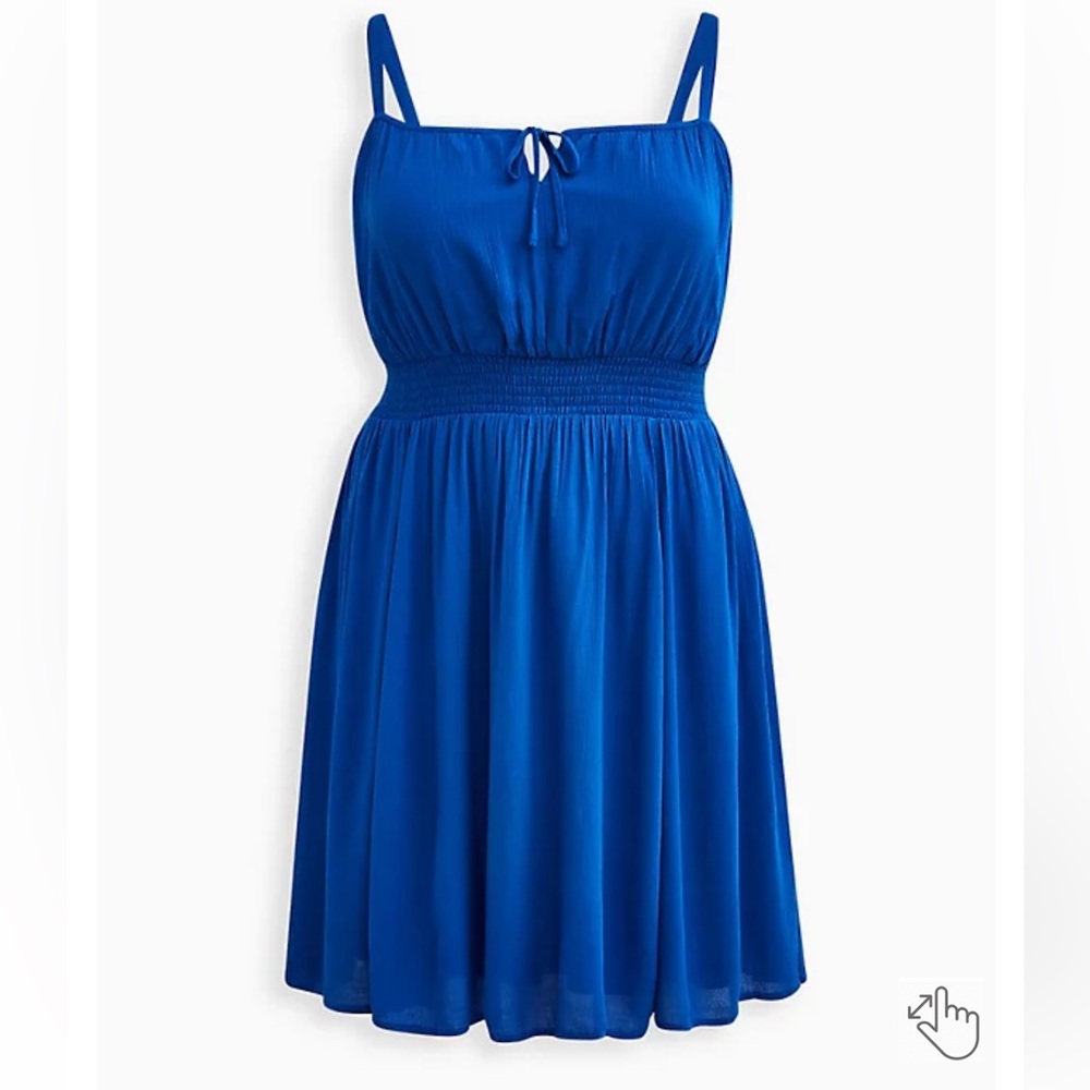 Blue Smocked Waist Dress Size 3